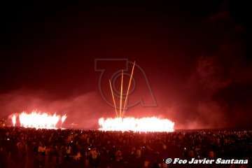 Los fuegos de Melenara 2018 (Foto Francisco Santana Ravelo)